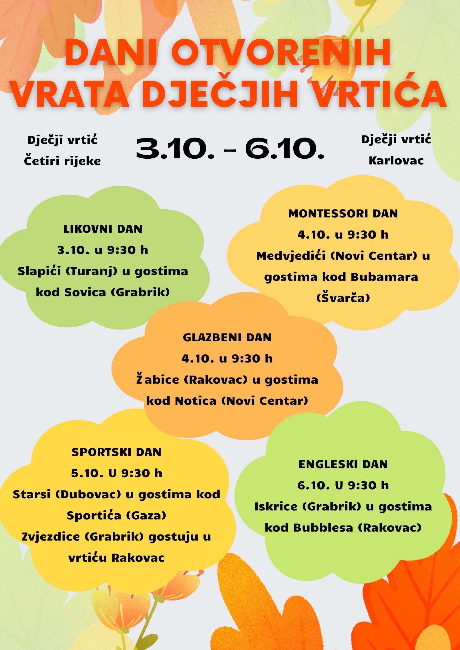 Dani otvorenih vrata plakat